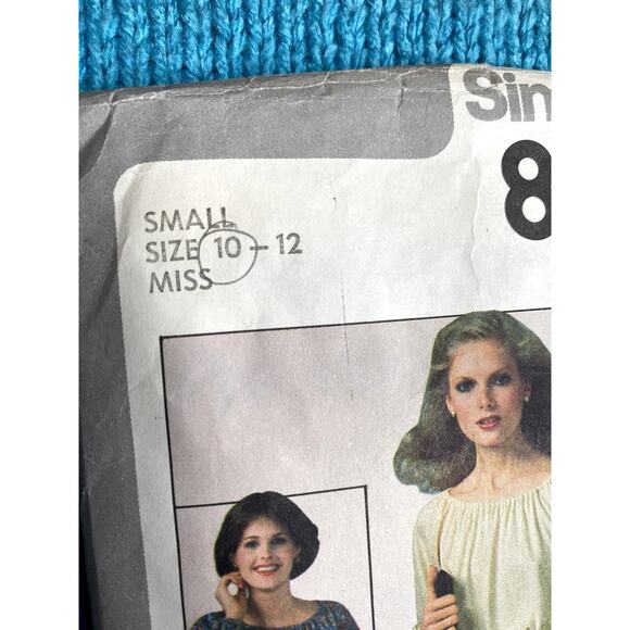 Simplicity 8265 Sewing pattern knit dress scoop neck 1970s size 10 - Picture 2 of 5